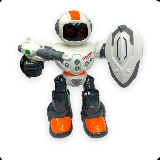 Boneco Robô Guerreiro com Luz e som - Cim Toys