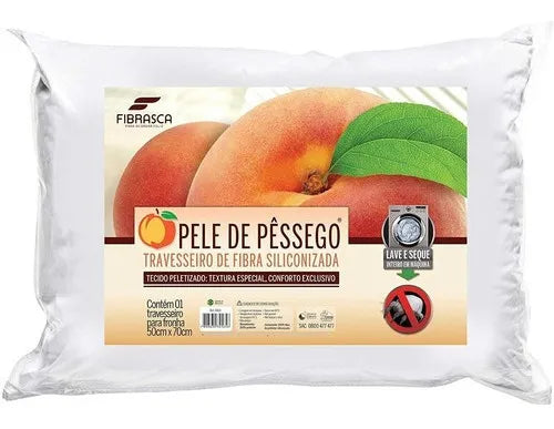 Travesseiro Pele De Pêssego Fibra Siliconada- Fibrasca