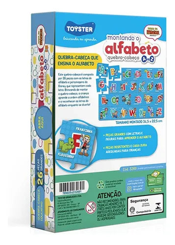 Quebra-Cabeça Educativo ABC Turma da Mônica - Toyster