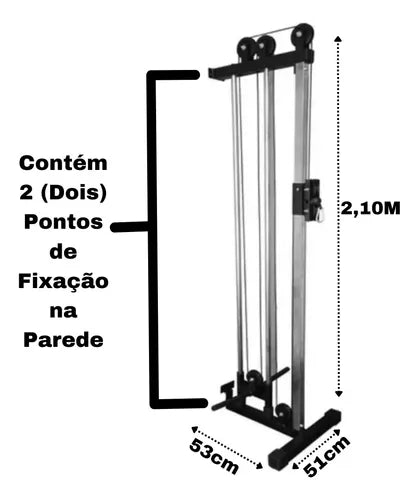Monocross para Anilha Standard com Puxador S - UpLift