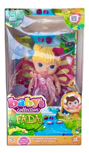 Boneca Fada Loira Bebê - Super Toys