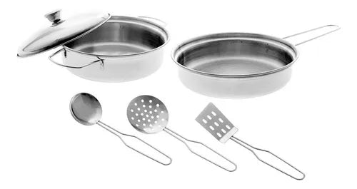 Kit Cozinha Infantil Inox - Braskit