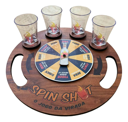 Jogo Roleta Spin Shot - Grife de Boteco