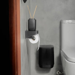 Porta Papel Higienico Preto - Martiplast