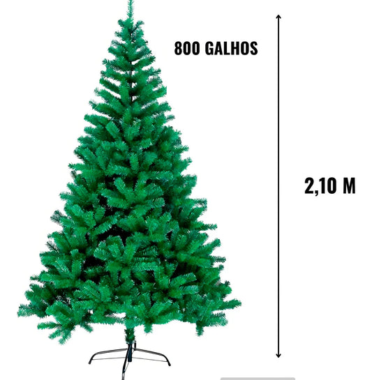 Arvore de Natal Luxour 2,10M 800 Galhos - Bela Flor