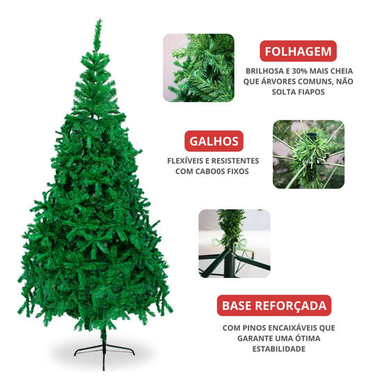 Árvore de Natal  Tradicional  2,70M 1500 Galhos - Bela Flor