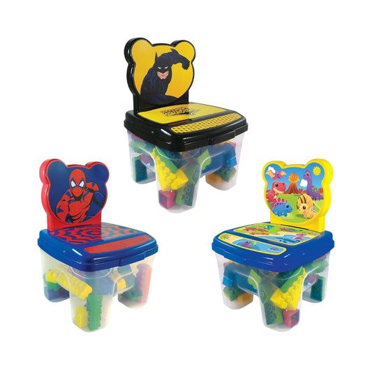 Cadeira Didática com Blocos de Montar - GGB Plast Toy