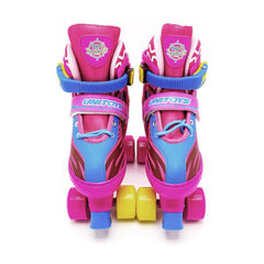 Kit Patins Rosa 4 Rodas  - Unitoys