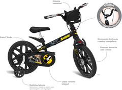 Bicicleta do Batman Aro 16 - Bandeirante