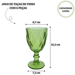 Jogo de Taças  6 peças 330ml - Casita