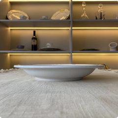 Prato Branco de Porcelana 23cm - Oxford