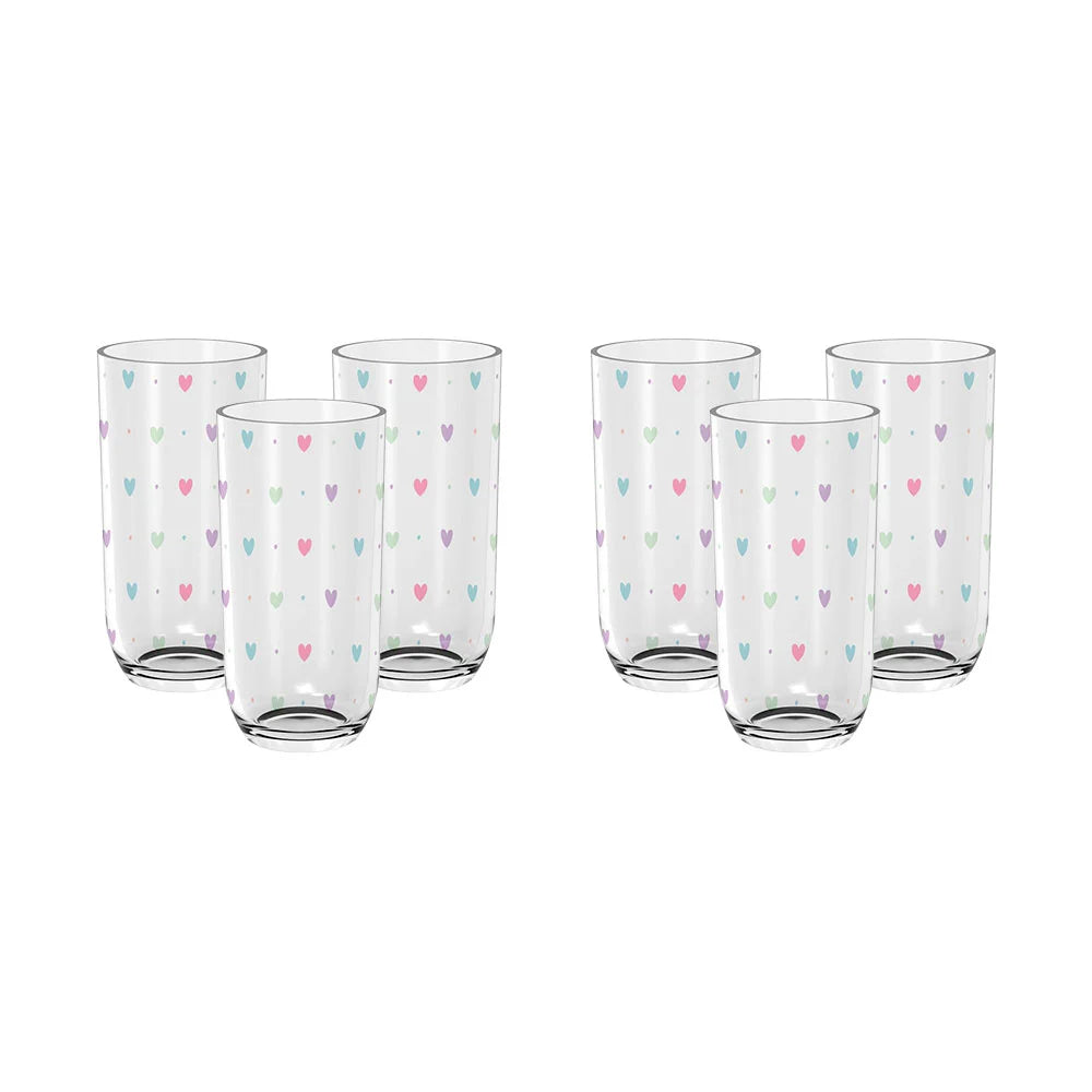 Conjunto de 6 Copos de Vidro 240ml - Plasvale