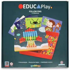 Educaplay Follow Pins Brinquedo Educativo - Polibrinquedo