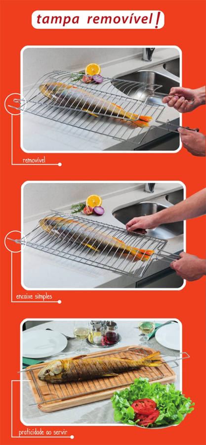 Grelha Dupla de Aço - Utimil