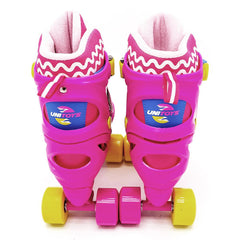 Kit Patins Rosa 4 Rodas  - Unitoys