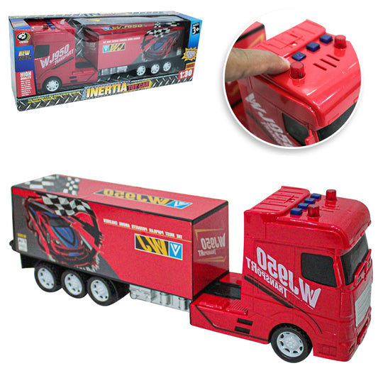 Carreta Baú com Som e Luz a Bateria - Toy Car