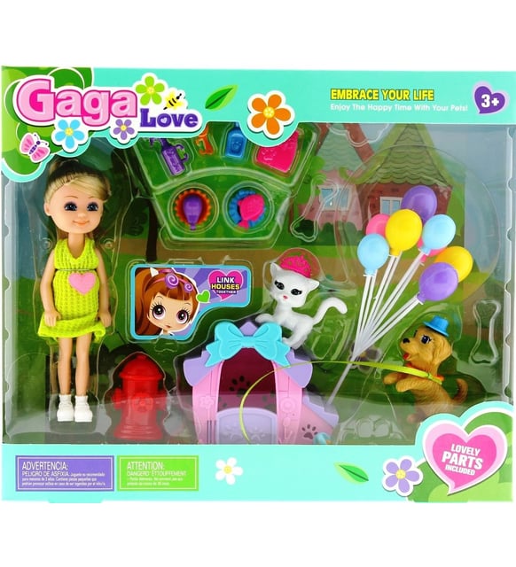 Boneca Saga Love com Pets e Acessórios - Fenicia