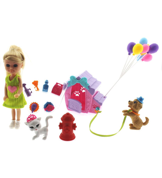 Boneca Saga Love com Pets e Acessórios - Fenicia
