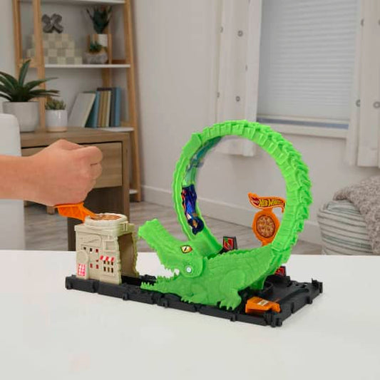 Hot Wheels Pista City Ataque Do Crocodilo Hkx39 - Mattel