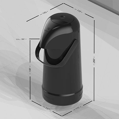 Garrafa Térmica Magic Pump Preto 500ml - Termolar