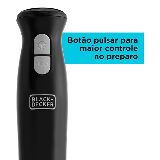 Mixer Portátil Vertical em Inox - Black Decker