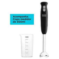 Mixer Portátil Vertical em Inox - Black Decker