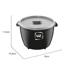 Pote Multiuso Premium 1,5L Preto - Uz