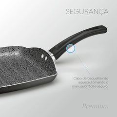 Frigideira Quadrada  Antiaderente 24cm - Panelux