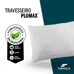 Travesseiro Toque de Pluma - Plumax Percal para Fronhas 50x70 cm - Fibrasca